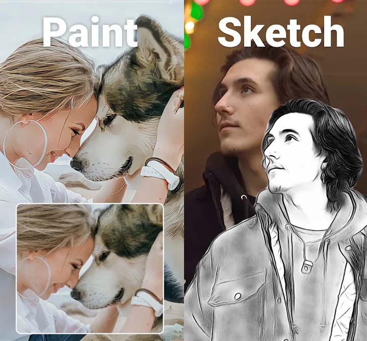 Create Image to Paint and Sketch on Remini Mod Apk