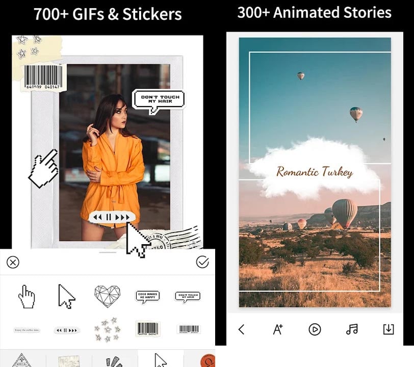 Amazing GIFs and Stickers on StoryArt MOD APK